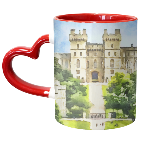 Windsor Castle Watercolour - unique mug by AP