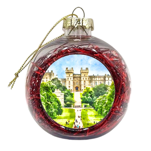 Windsor Castle Watercolour - xmas bauble by AP
