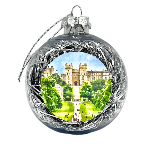 Windsor Castle Watercolour - xmas bauble by AP
