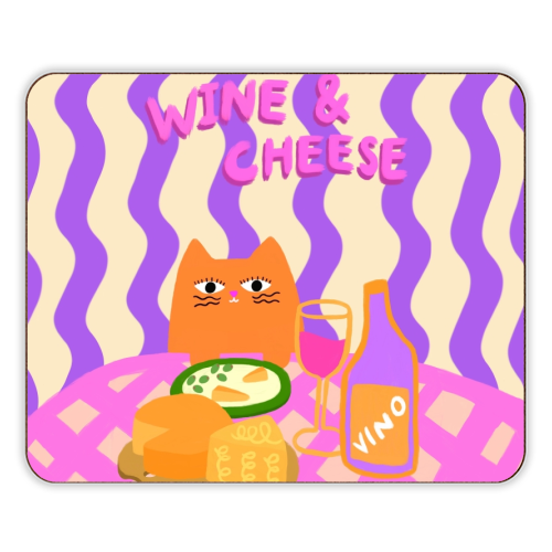 Wine & Cheese Club - designer placemat by The Paper Tail