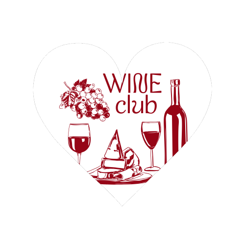 Wine Club – Champagne and Cheese Illustration - Magnet by EZbie