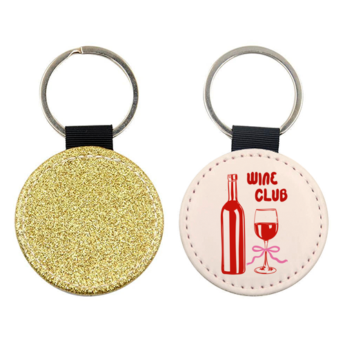 Wine Club Coquette – Romantic Wine Aesthetic - keyring by EZbie