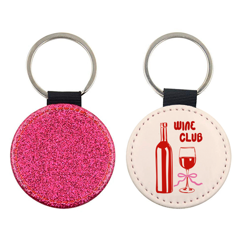 Wine Club Coquette – Romantic Wine Aesthetic - keyring by EZbie