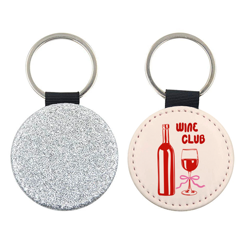 Wine Club Coquette – Romantic Wine Aesthetic - keyring by EZbie
