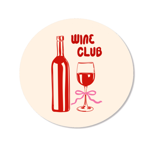 Wine Club Coquette – Romantic Wine Aesthetic - Magnet by EZbie