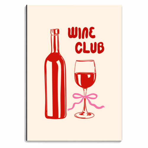 Wine Club Coquette – Romantic Wine Aesthetic - personalised A4, A5, A6 notebook by EZbie