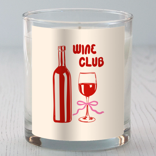 Wine Club Coquette – Romantic Wine Aesthetic - scented candle by EZbie