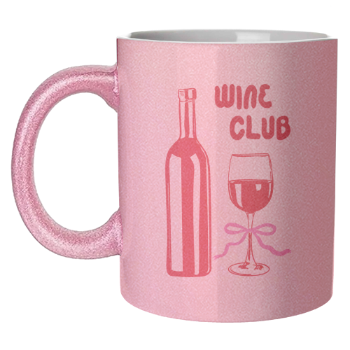 Wine Club Coquette – Romantic Wine Aesthetic - unique mug by EZbie