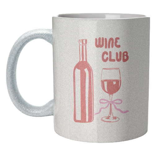 Wine Club Coquette – Romantic Wine Aesthetic - unique mug by EZbie