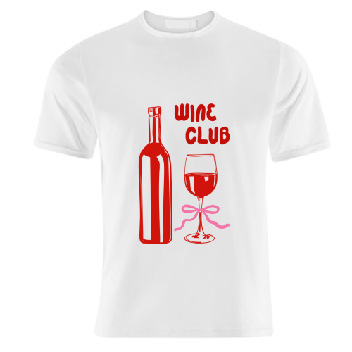 Wine Club Coquette – Romantic Wine Aesthetic - unique t shirt by EZbie