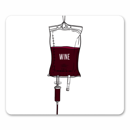 Wine Drip - mouse mat by Adam Regester
