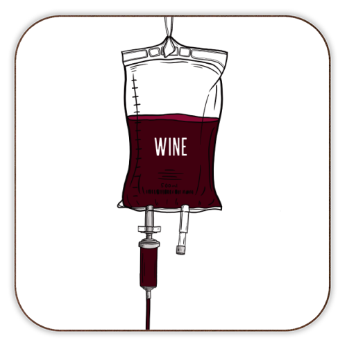 Wine Drip - personalised beer coaster by Adam Regester