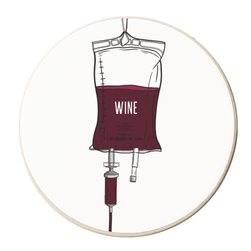 Wine Drip - personalised beer coaster by Adam Regester