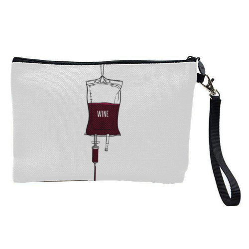 Wine Drip - pretty makeup bag by Adam Regester
