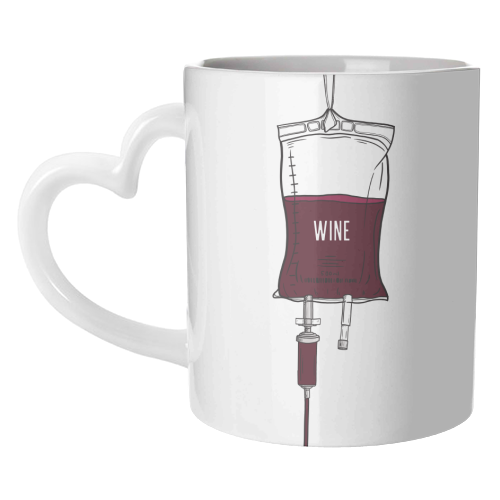 Wine Drip - unique mug by Adam Regester