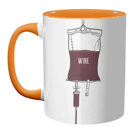 Wine Drip - unique mug by Adam Regester