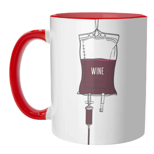 Wine Drip - unique mug by Adam Regester