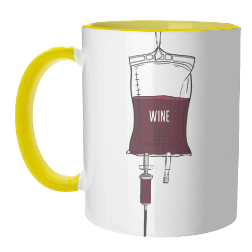 Wine Drip - unique mug by Adam Regester