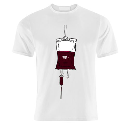 Wine Drip - unique t shirt by Adam Regester