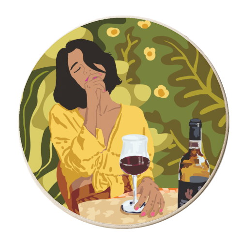 Wine Is The Answer..What Was The Question - personalised beer coaster by Uma Prabhakar Gokhale
