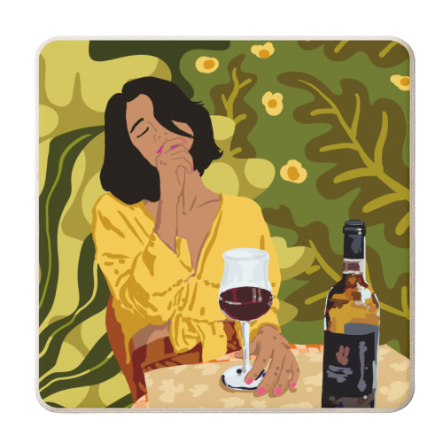 Wine Is The Answer..What Was The Question - personalised beer coaster by Uma Prabhakar Gokhale