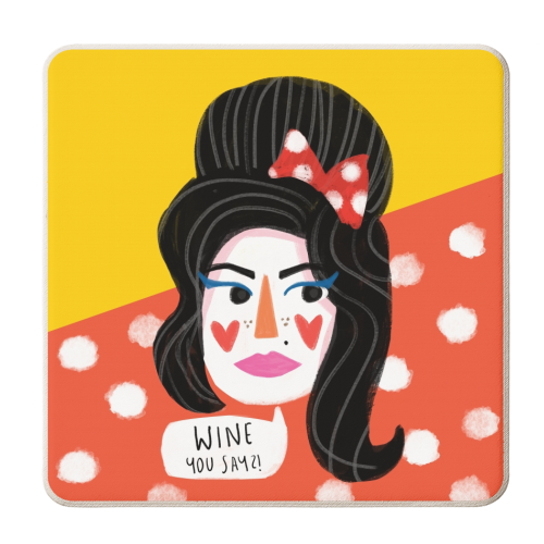 WINE YOU SAY - personalised beer coaster by Nichola Cowdery