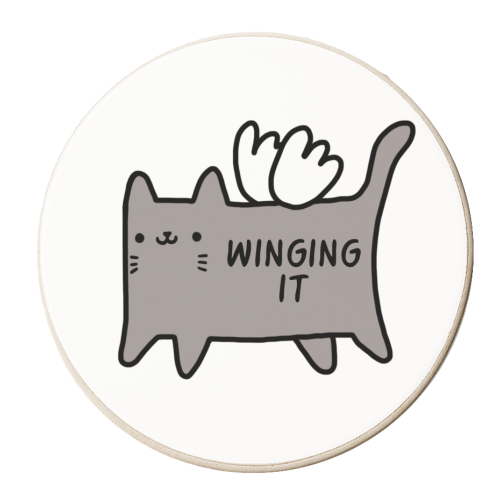 Winging It - personalised beer coaster by Mombi & Ted