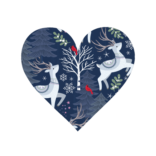 Winter deer and trees - Magnet by Mandy Kippax