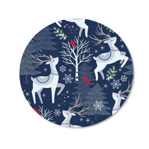 Winter deer and trees - Magnet by Mandy Kippax