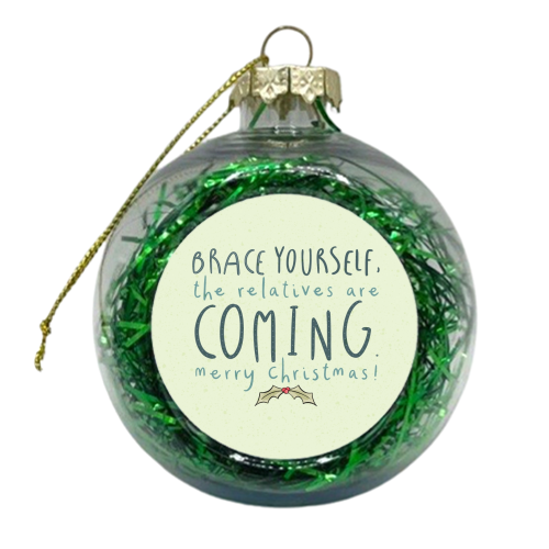 Winter Is Coming - xmas bauble by Alice Palazon