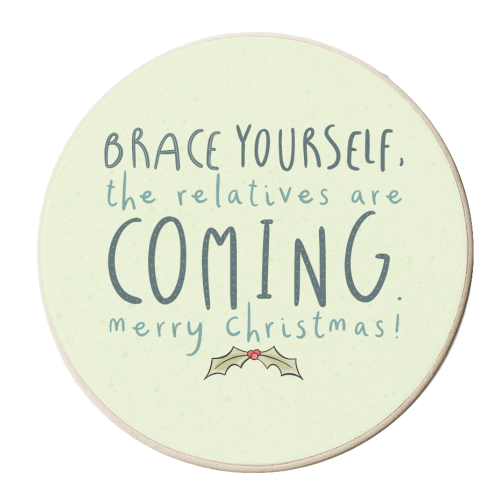 Winter Is Coming - personalised beer coaster by Alice Palazon