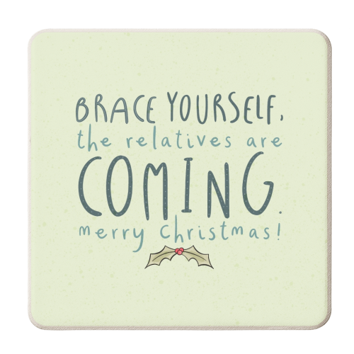 Winter Is Coming - personalised beer coaster by Alice Palazon