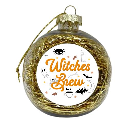 Witches brew Halloween print - xmas bauble by The Girl Next Draw