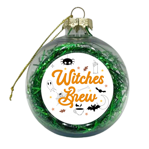 Witches brew Halloween print - xmas bauble by The Girl Next Draw