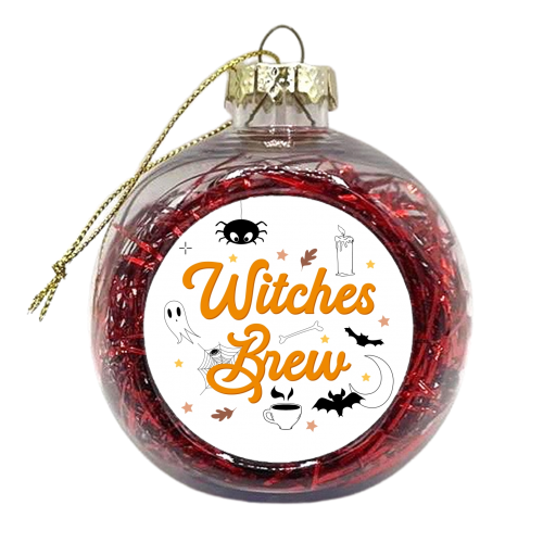 Witches brew Halloween print - xmas bauble by The Girl Next Draw
