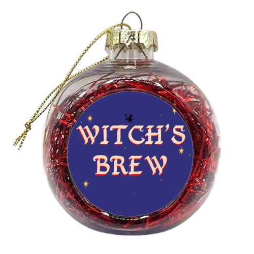 Witch's Brew - Halloween Collection - xmas bauble by charlotte blunden