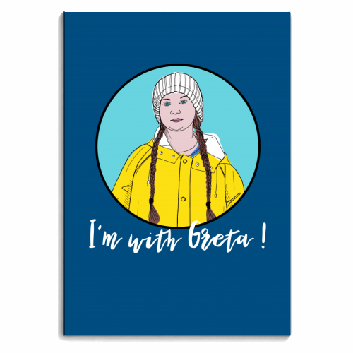 With Greta ! - personalised A4, A5, A6 notebook by Adam Regester