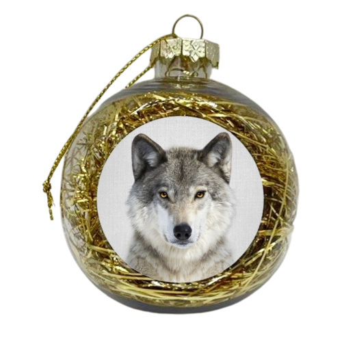 Wolf - xmas bauble by Gal Design