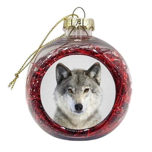 Wolf - xmas bauble by Gal Design