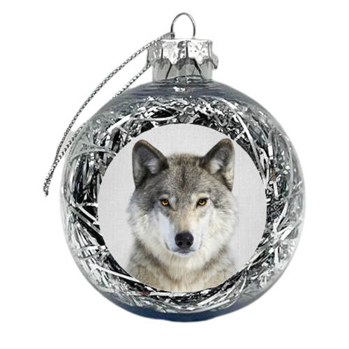Wolf - xmas bauble by Gal Design