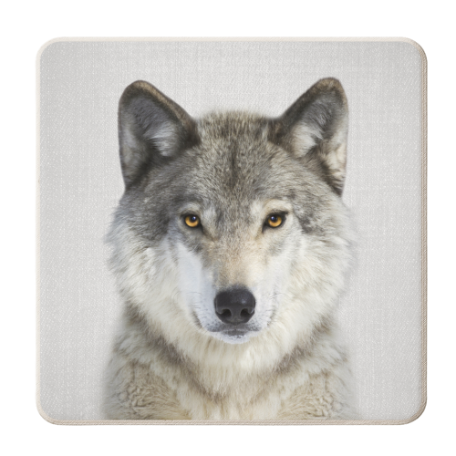Wolf - personalised beer coaster by Gal Design