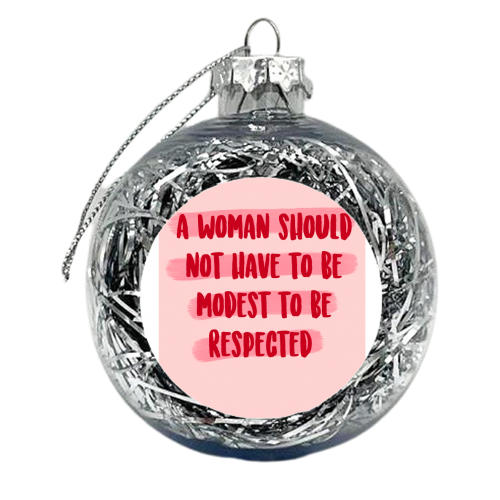 Woman - xmas bauble by Pink and Pip