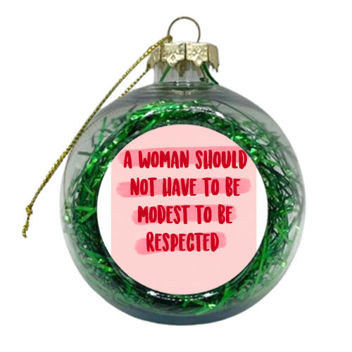 Woman - xmas bauble by Pink and Pip