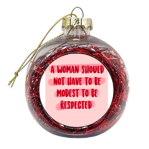 Woman - xmas bauble by Pink and Pip