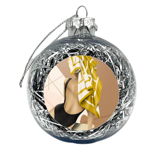 Woman with towel - xmas bauble by MMarta BC
