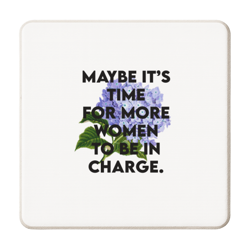 WOMEN IN CHARGE - personalised beer coaster by Wallace Elizabeth