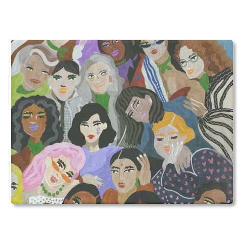Women's Day - glass chopping board by Ana Clerici