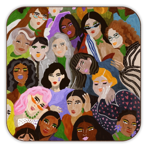 Women's Day - personalised beer coaster by Ana Clerici