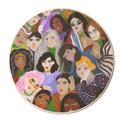 Women's Day - personalised beer coaster by Ana Clerici