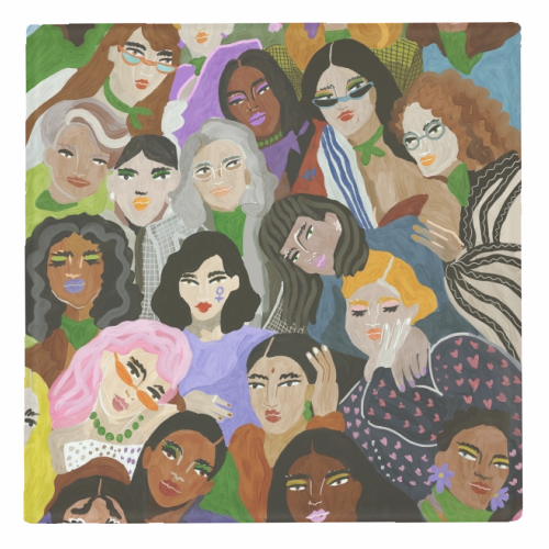 Women's Day - personalised beer coaster by Ana Clerici